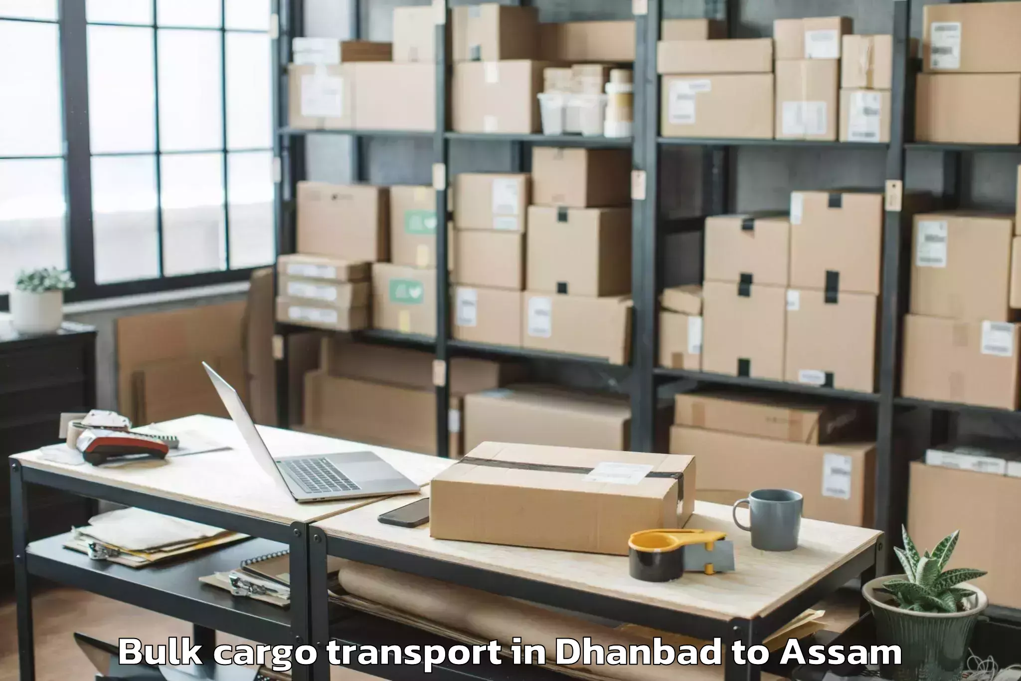 Dhanbad to Silchar Airport Ixs Bulk Cargo Transport Booking